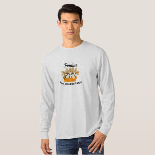 Poutine, de Canadese salade - basic lange mouw T- T-shirt