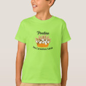 Poutine, de Canadese salade - Kinderen Basic T-Shi T-shirt (Voorkant)