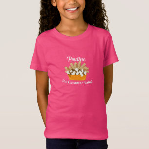 Poutine, De Canadese Salade - Meisjes fijne jersey T-shirt