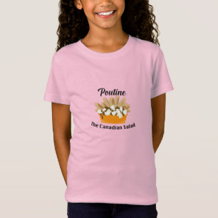 Poutine, de Canadese salade - meisjes fijne trui T T-shirt