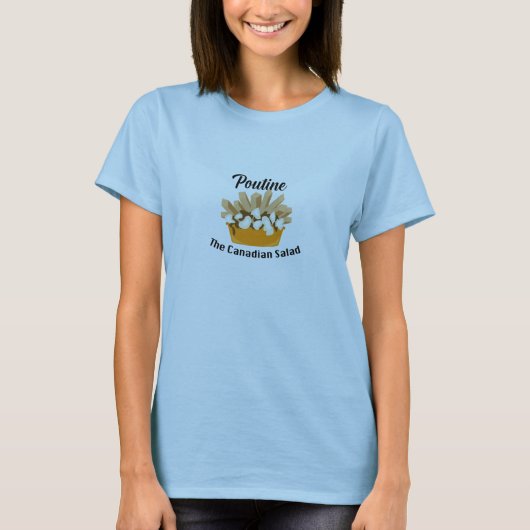 Poutine, de Canadese salade - T-shirt voor dames (Voorkant)