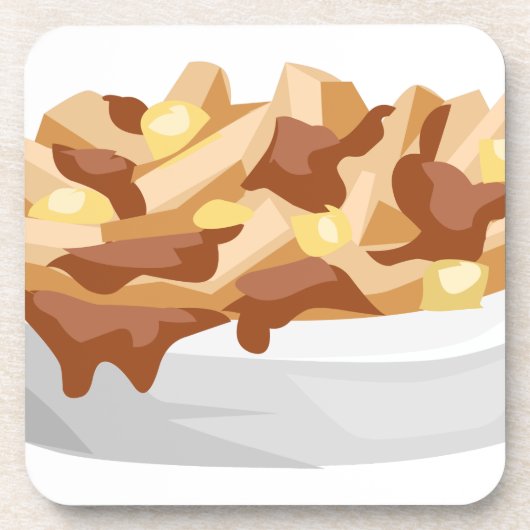 poutine drankjes onderzetter (Voorkant)