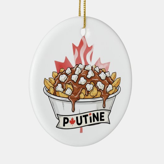 Poutine Keramisch Ornament (Rechts)