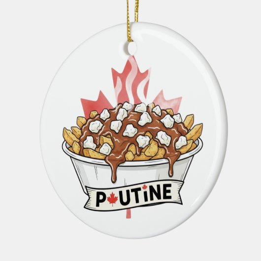 Poutine Keramisch Ornament (Links)