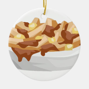 poutine keramisch ornament