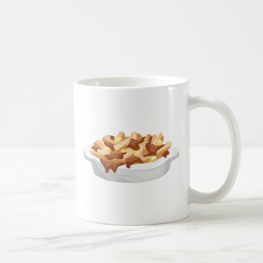 poutine koffiemok (Rechts)