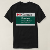 Poutine National Park Canada Quebec Fries Cheese C T-shirt (Design voorkant)