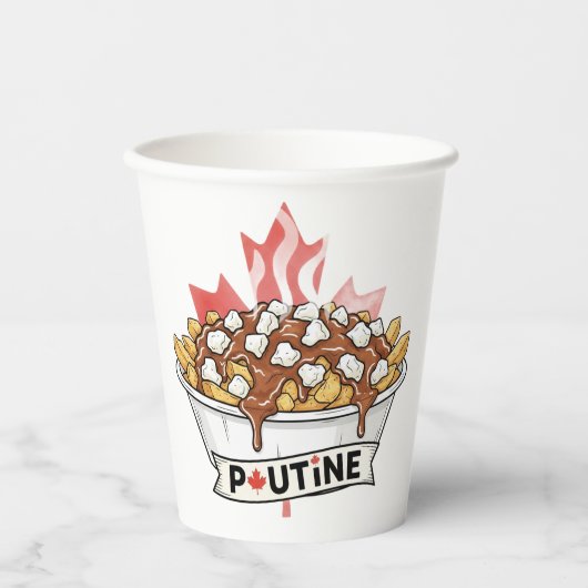 Poutine Papieren Bekers (Voorkant)