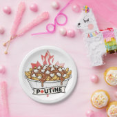 Poutine Papieren Bordje (Feest)