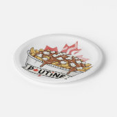 Poutine Papieren Bordje (Gekanteld)