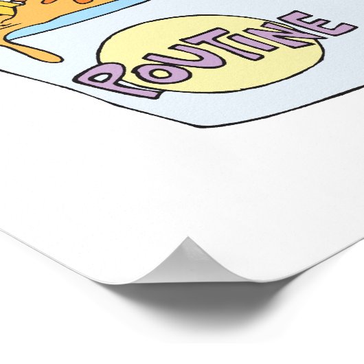 poutine poster (Hoek)