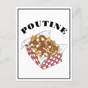 Poutine Quebec Canada Canadian Food French Fries Briefkaart