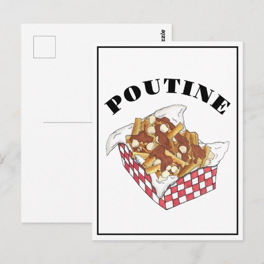 Poutine Quebec Canada Canadian Food French Fries Briefkaart (Voorkant / Achterkant)
