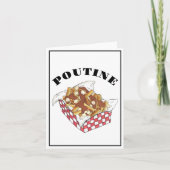 Poutine Quebec Canada Canadian Food French Fries Kaart (Voorkant)
