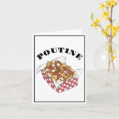 Poutine Quebec Canada Canadian Food French Fries Kaart (Gele Bloem)