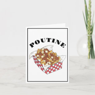 Poutine Quebec Canada Canadian Food French Fries Kaart