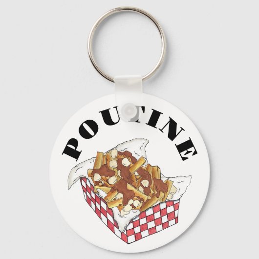 Poutine Quebec Canada Canadian Food French Fries Sleutelhanger (Voorkant)