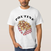 Poutine Quebec Canada Canadian Food French Fries T-shirt (Voorkant)