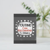 Poutine Review 5 sterren Briefkaart (Staand voorkant)