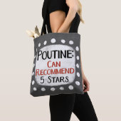 Poutine Review 5 sterren Canvas tas (Dichtbij)