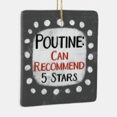 Poutine Review 5 sterren Ornament (Rechts)