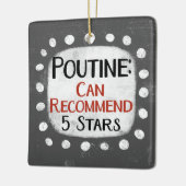Poutine Review 5 sterren Ornament (Links)