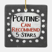 Poutine Review 5 sterren Ornament (Achterkant)