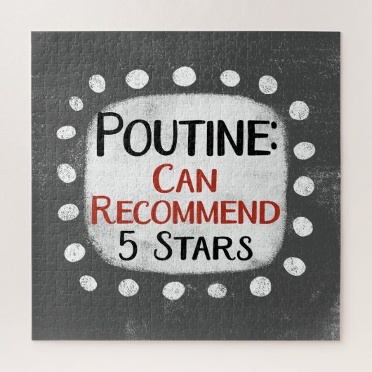 Poutine Review 5 sterren puzzel (Verticaal)