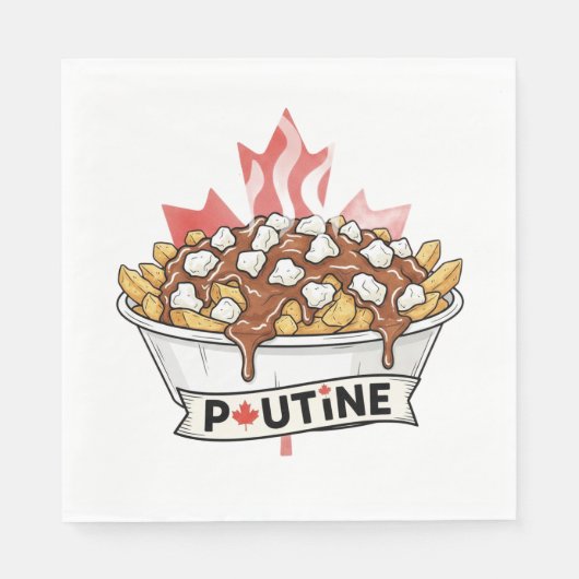 Poutine Servet (Voorkant)