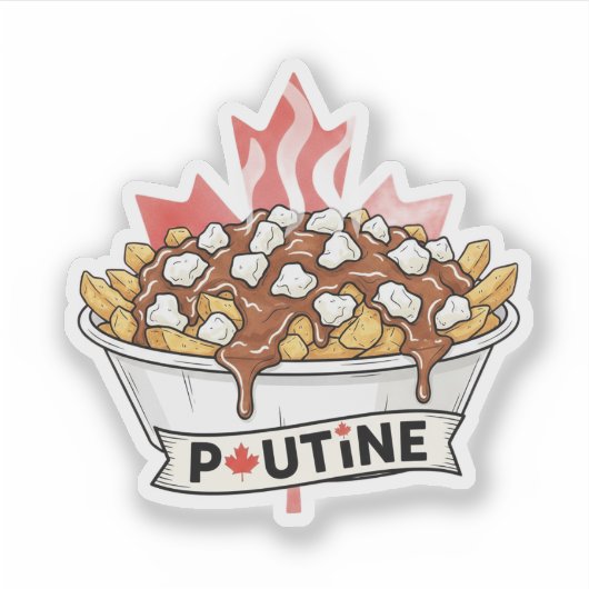 Poutine Sticker (Voorkant)
