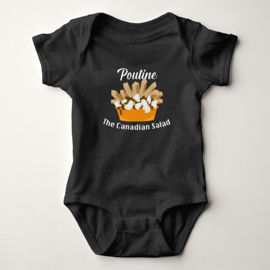 Poutine, The Canadian Salad - Baby Jersey Bodysuit (Voorkant)