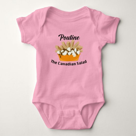 Poutine, The Canadian Salad - Baby Jersey Bodysuit (Voorkant)