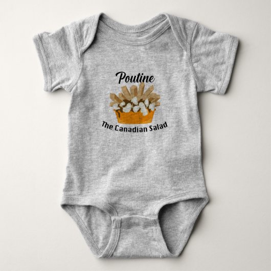 Poutine, The Canadian Salad - Baby Jersey Bodysuit (Voorkant)