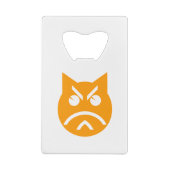 Pouting Emoji Cat Creditkaart Flessenopener (Achterkant)