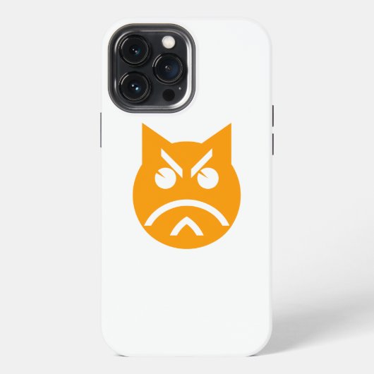 Pouting Emoji Cat iPhone Hoesje (Achterkant)