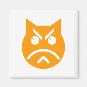 Pouting Emoji Cat Magneet