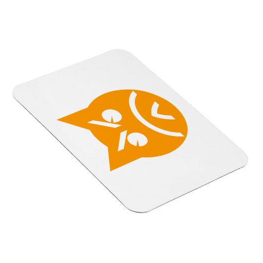 Pouting Emoji Cat Magneet (Rechterzijde)