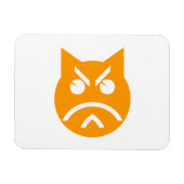Pouting Emoji Cat Magneet (Horizontaal)