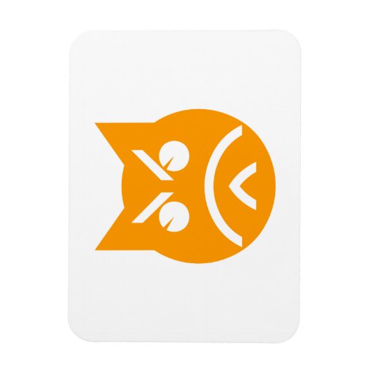 Pouting Emoji Cat Magneet (Verticaal)