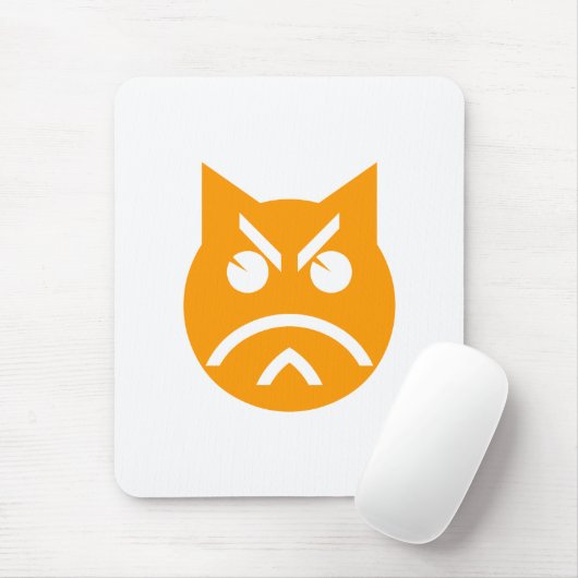 Pouting Emoji Cat Muismat (Met muis)