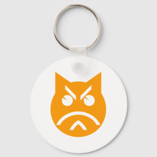 Pouting Emoji Cat Sleutelhanger