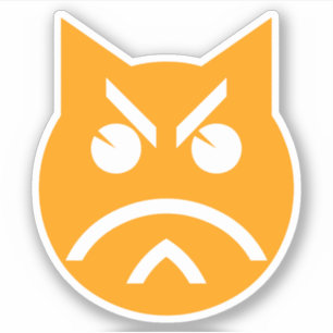 Pouting Emoji Cat Sticker