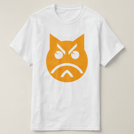 Pouting Emoji Cat T-shirt (Design voorkant)