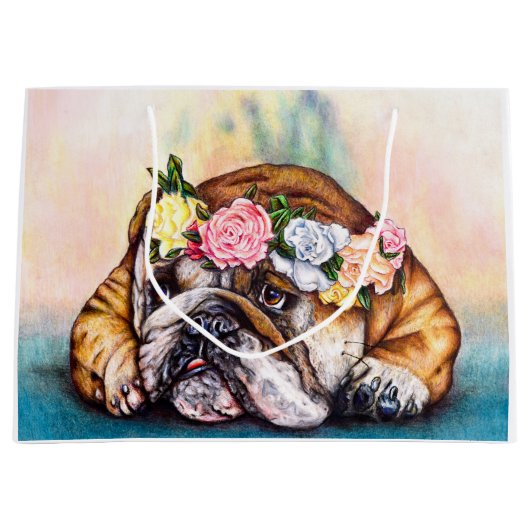 Pouting Princess Gift Bag Large Cadeautasje (Voorkant)