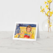 Pouty Al Wenskaart van de Gelegenheid Kaart (Gele Bloem)