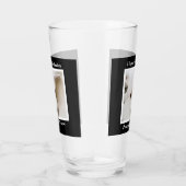  Pouty Face Cute Dog 40th Birthday Black Glas (Rechts)