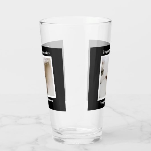  Pouty Face Cute Dog 40th Birthday Black Glas (Rechts)