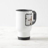  Pouty Face Cute Dog 40th Birthday White Reisbeker (Voorkant rechts)