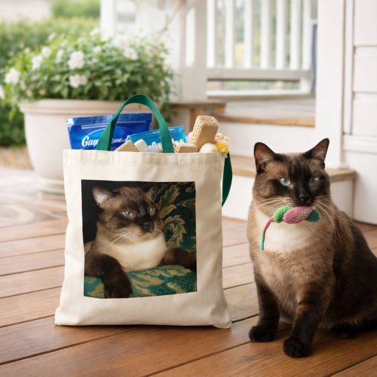 Pouty Face Siamese Cat Bag Tote Bag