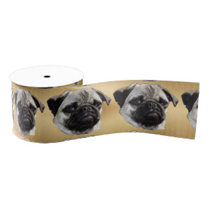 Pouty Pug Grosgrain Lint